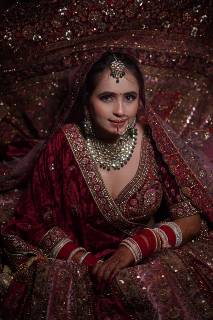 A considered bridal portrait