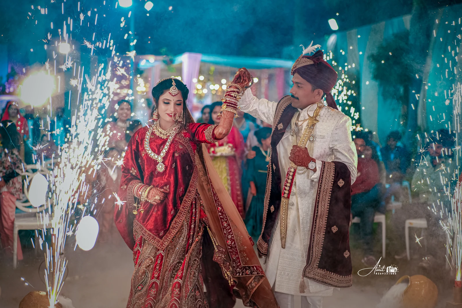 A wedding celebration in motion
