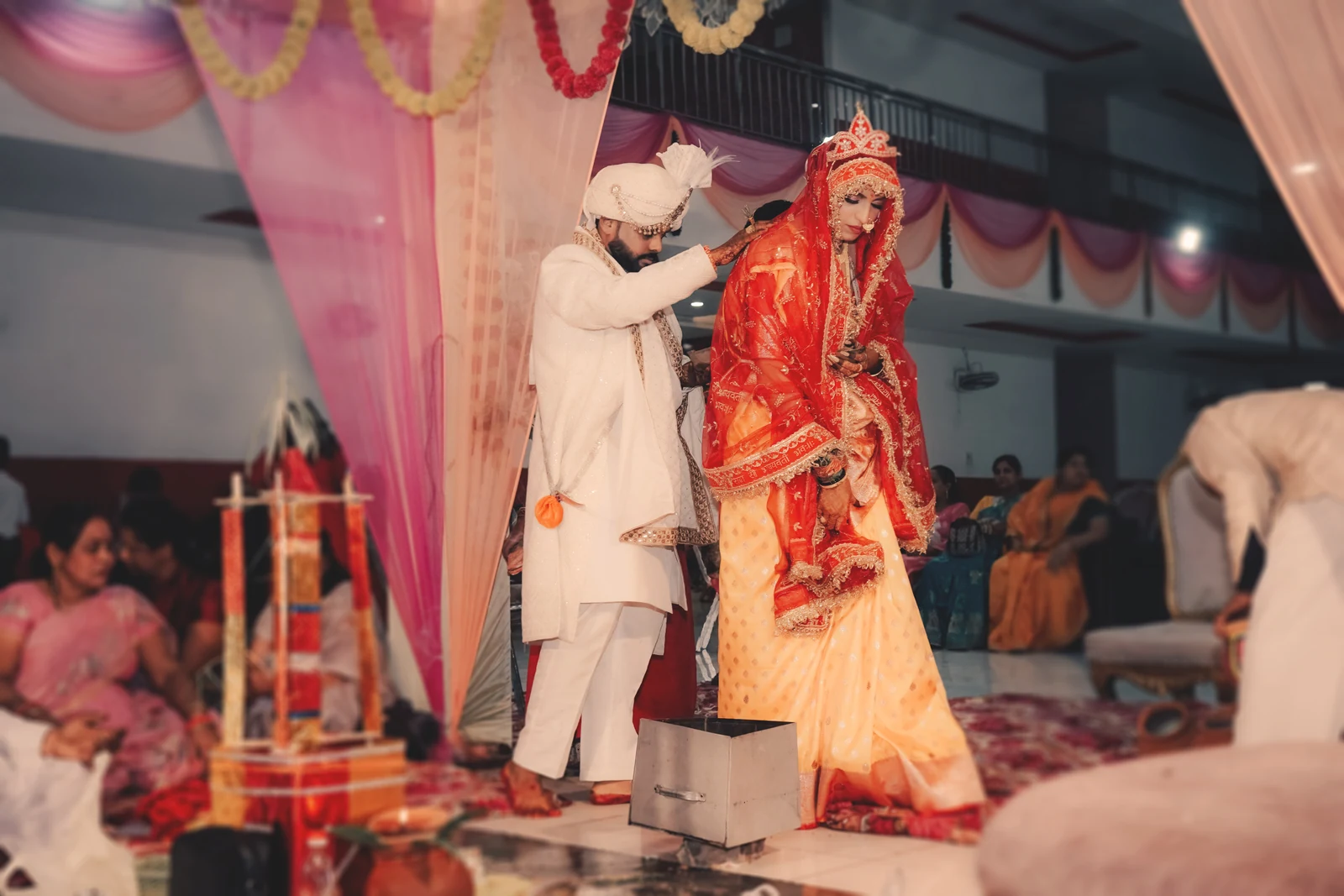 The wedding ceremony, photographed by Amit Studio