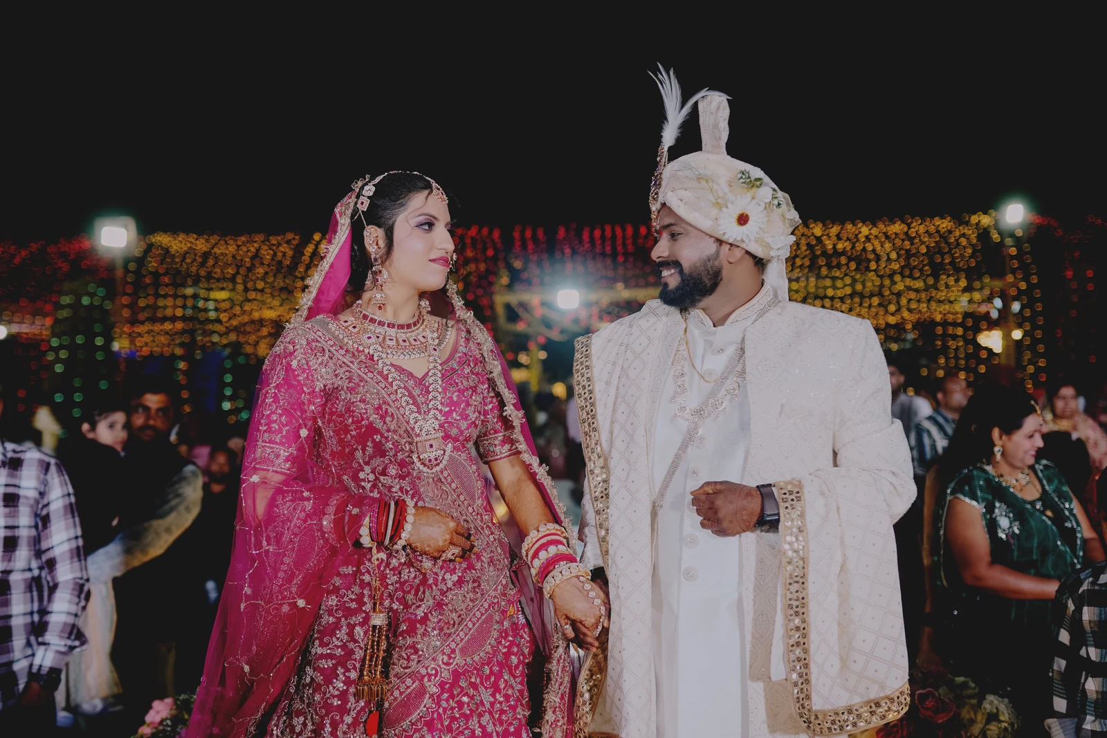 Shefali and Ajay arriving together